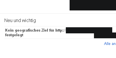 kein geografisches Ziel festgelegt -WMT Meldung kein geografisches Ziel festgelegt -WMT Meldung