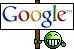 Google und  Seo mit lachendem Gesicht